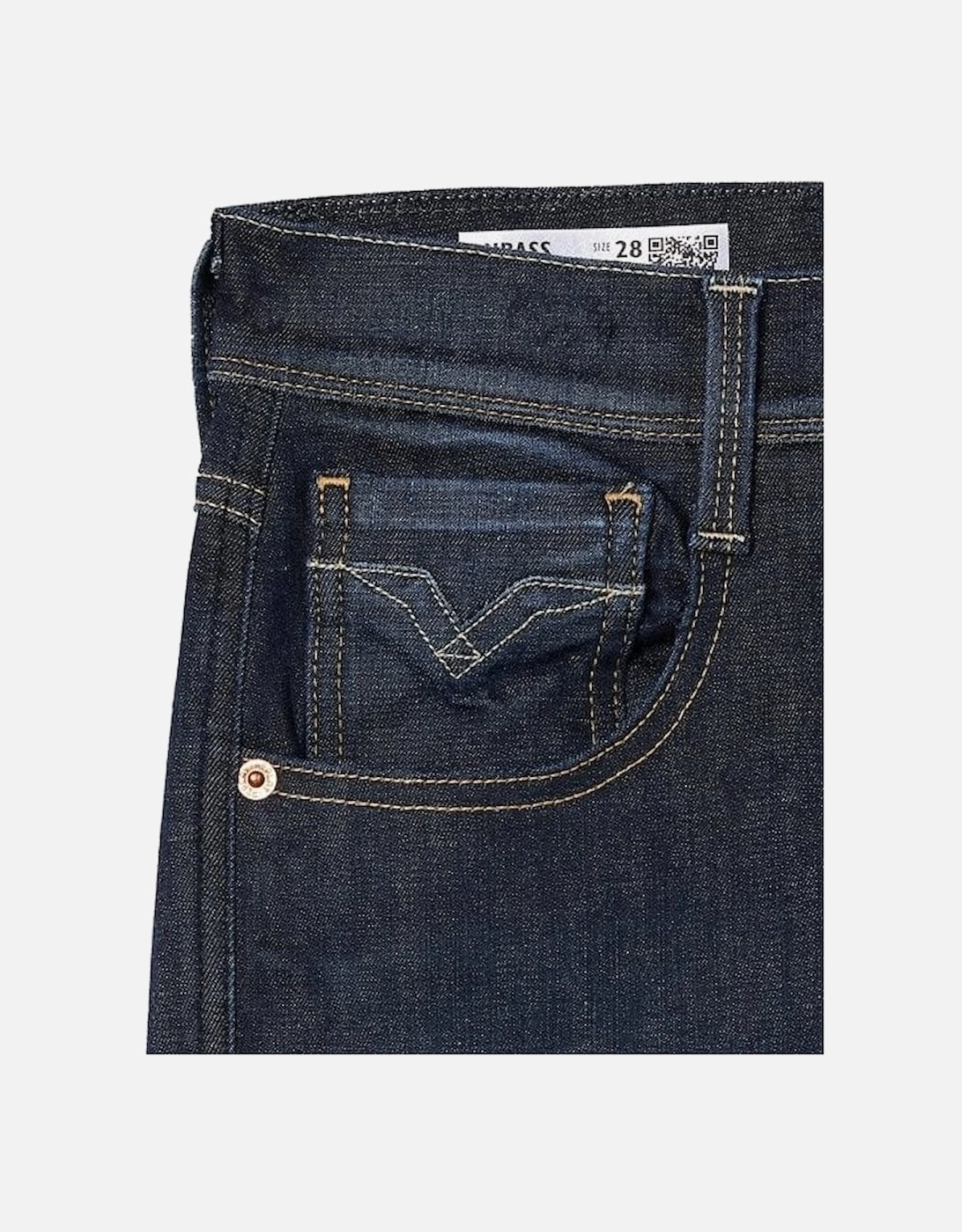 Anbass Hyperflex Dark Blue Vintage Wash Slim Jeans