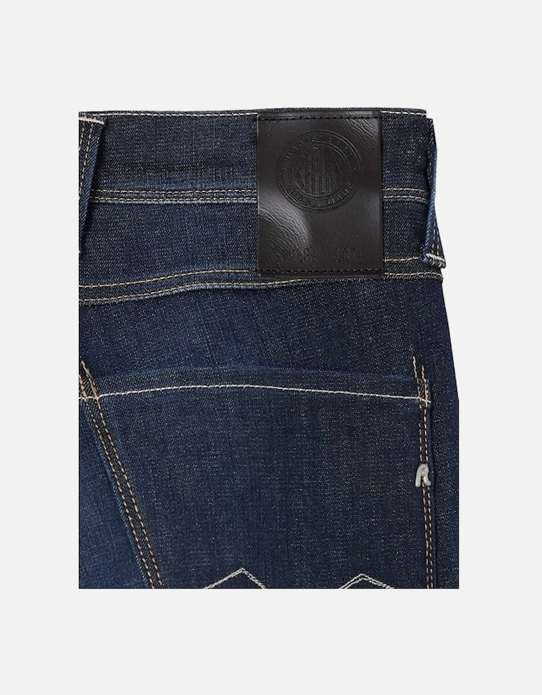 Anbass Hyperflex Dark Blue Vintage Wash Slim Jeans