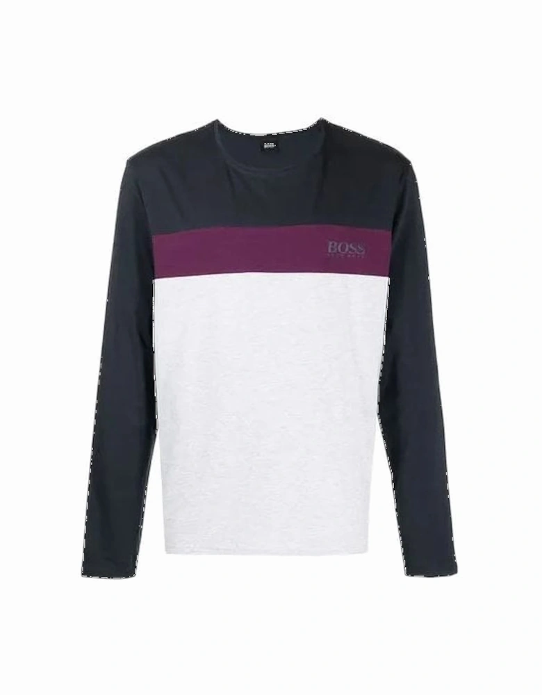 Balance LS Cotton Grey/Navy T-Shirt