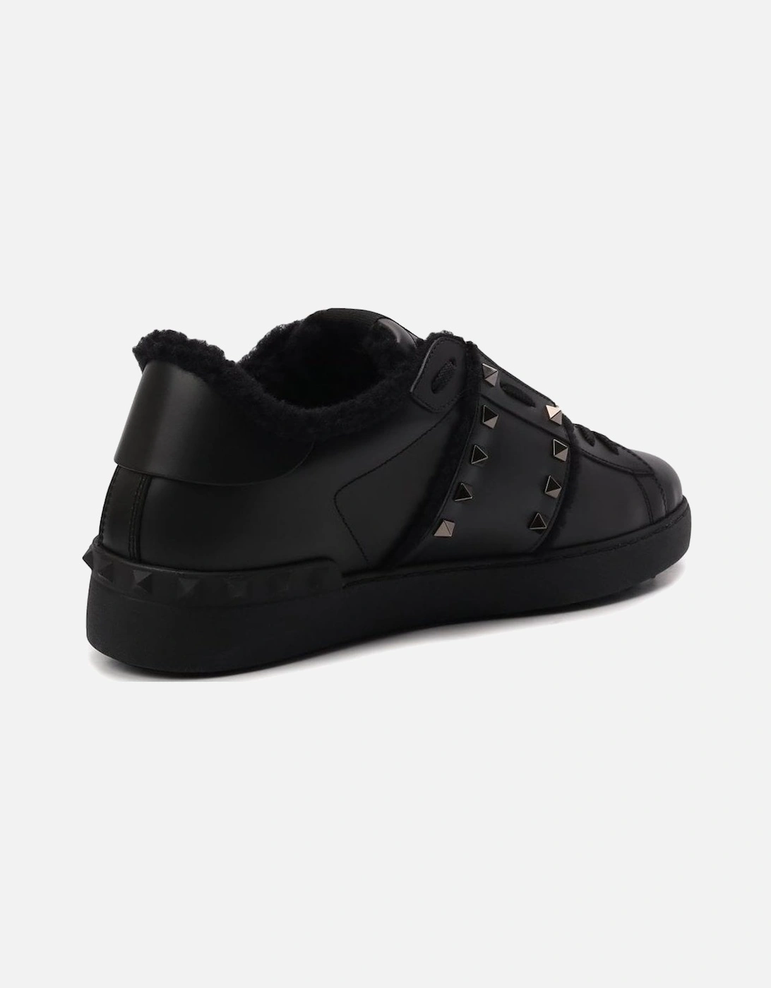 Low-Top Calfskin Rockstud Sneakers