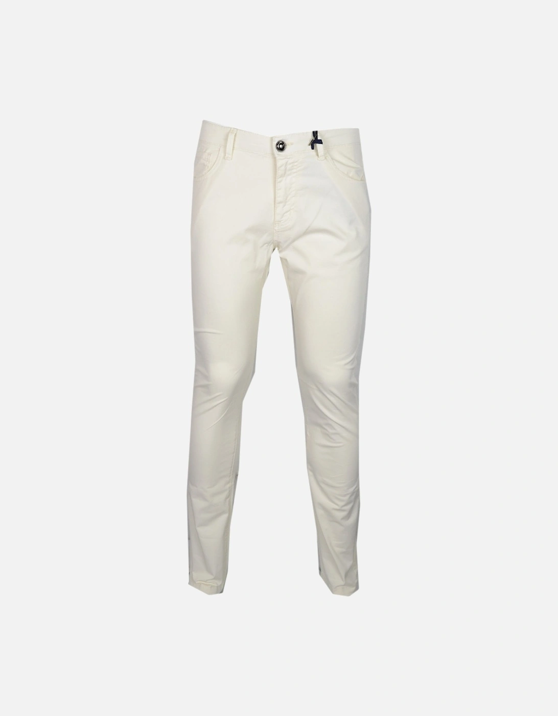 Cotton Slim Fit Off White Chino, 4 of 3