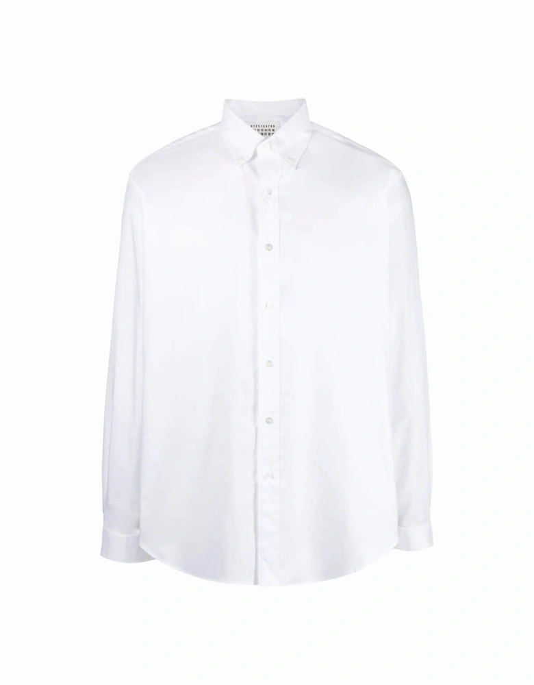 Men's Button-Down Cotton Shirt White