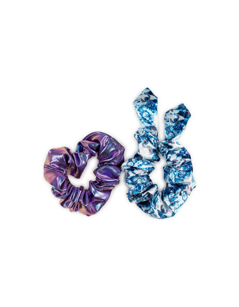 Lilo & Stitch Blue Scrunchie & Stud Earring Set