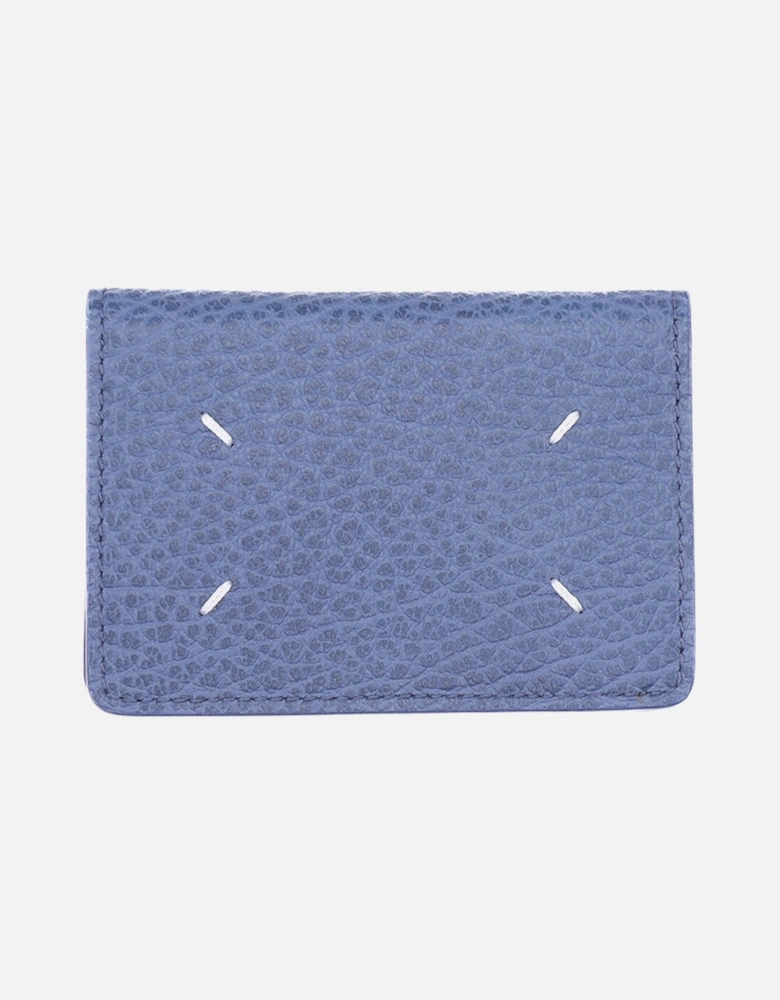 Men's Grain Bi-Fold Wallet Blue