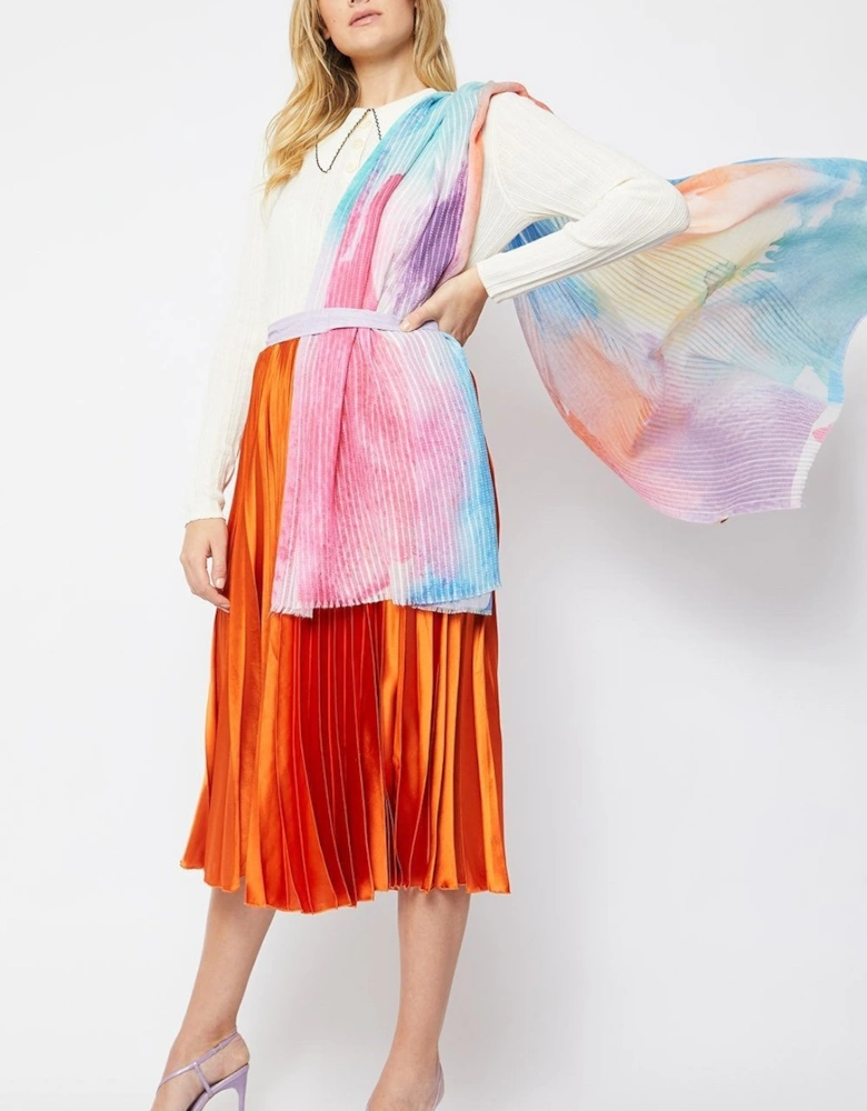 Multi Luxury Cashmere Silk Blend Wrap
