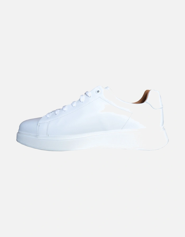 Men's White Bulton Trainers