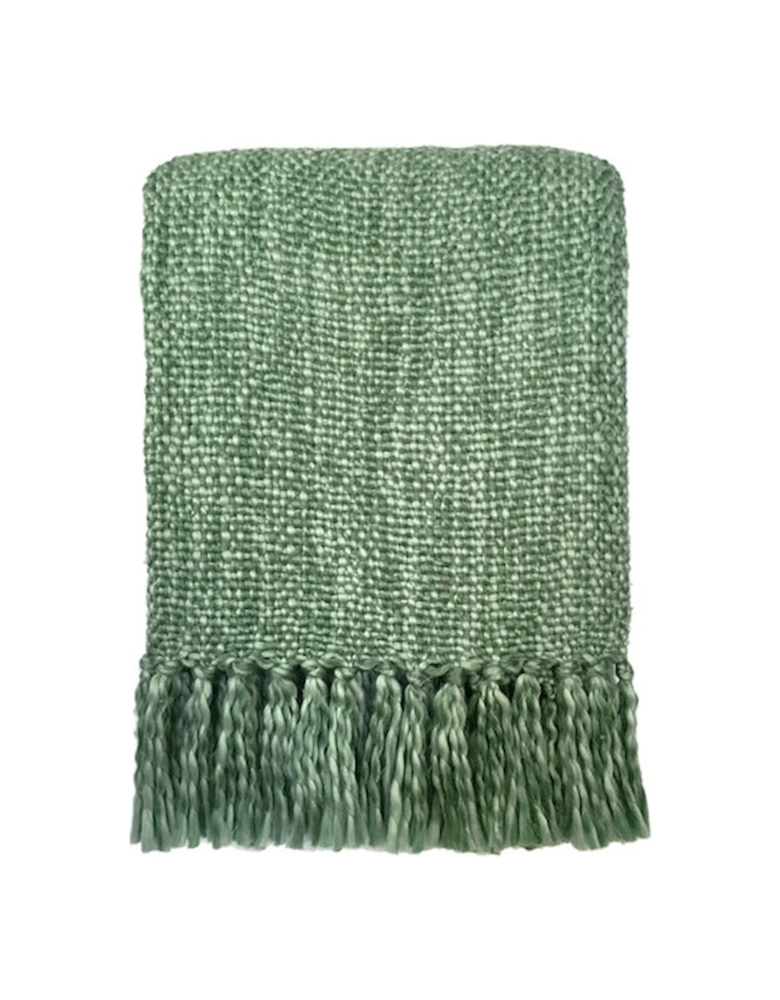 Marble green throw