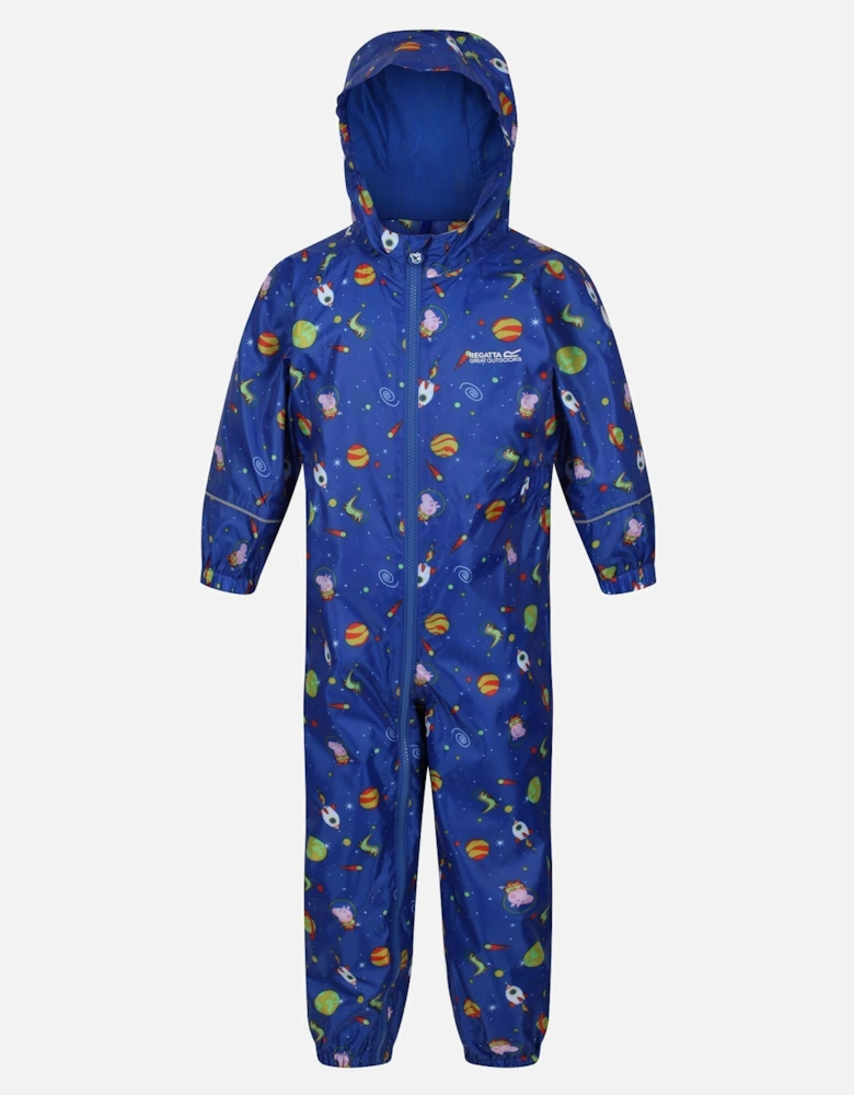 Childrens/Kids Peppa Pig Space Waterproof Puddle Suit