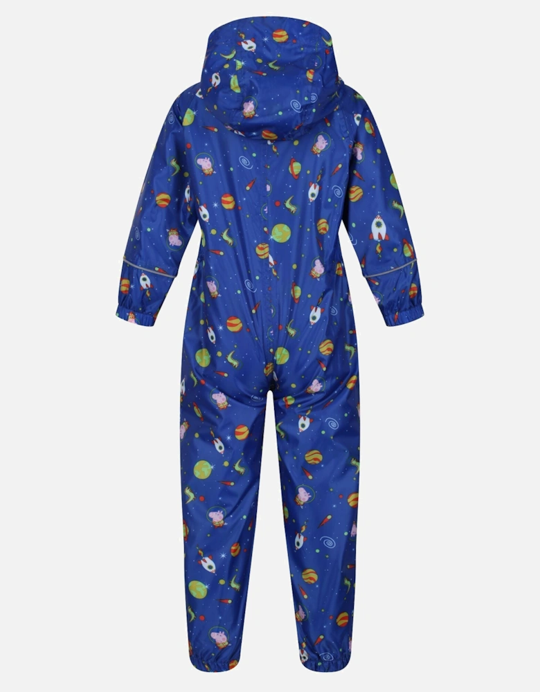 Childrens/Kids Peppa Pig Space Waterproof Puddle Suit
