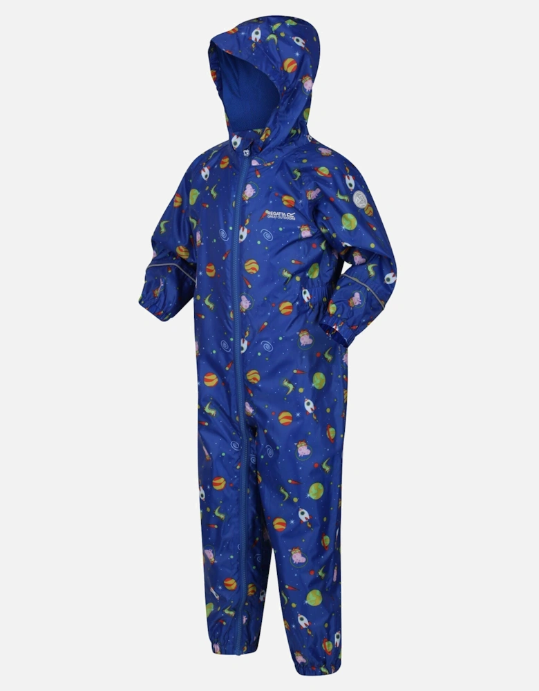 Childrens/Kids Peppa Pig Space Waterproof Puddle Suit