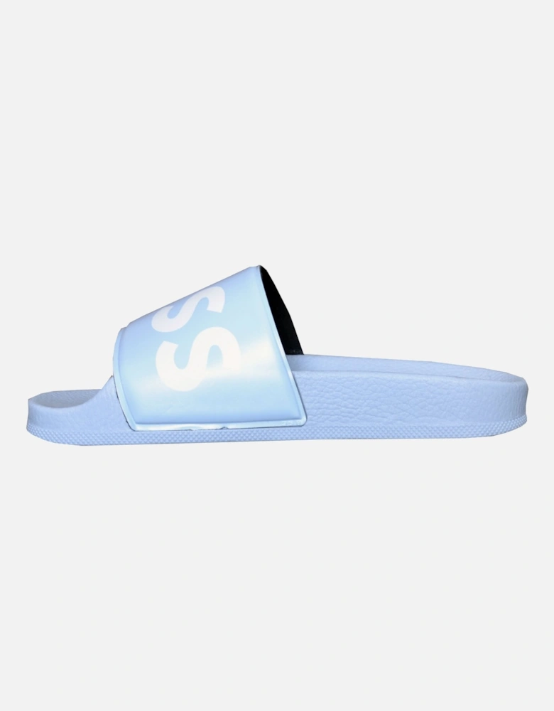 women's Pastel Blue Sean Sliders