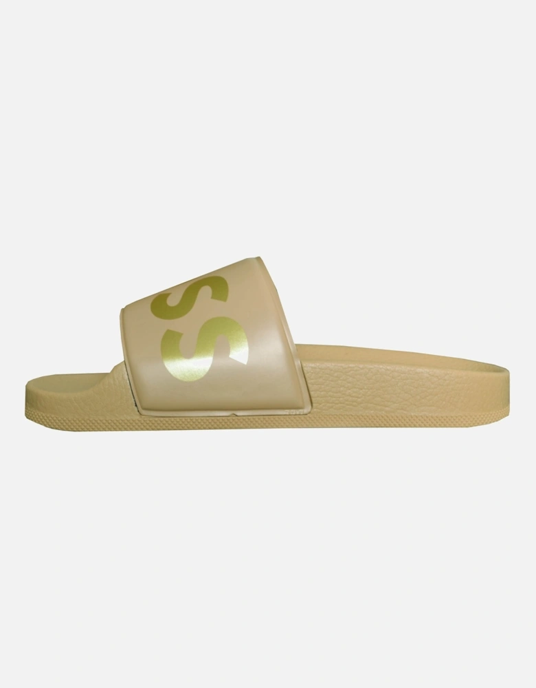 women's Beige Sean Sliders