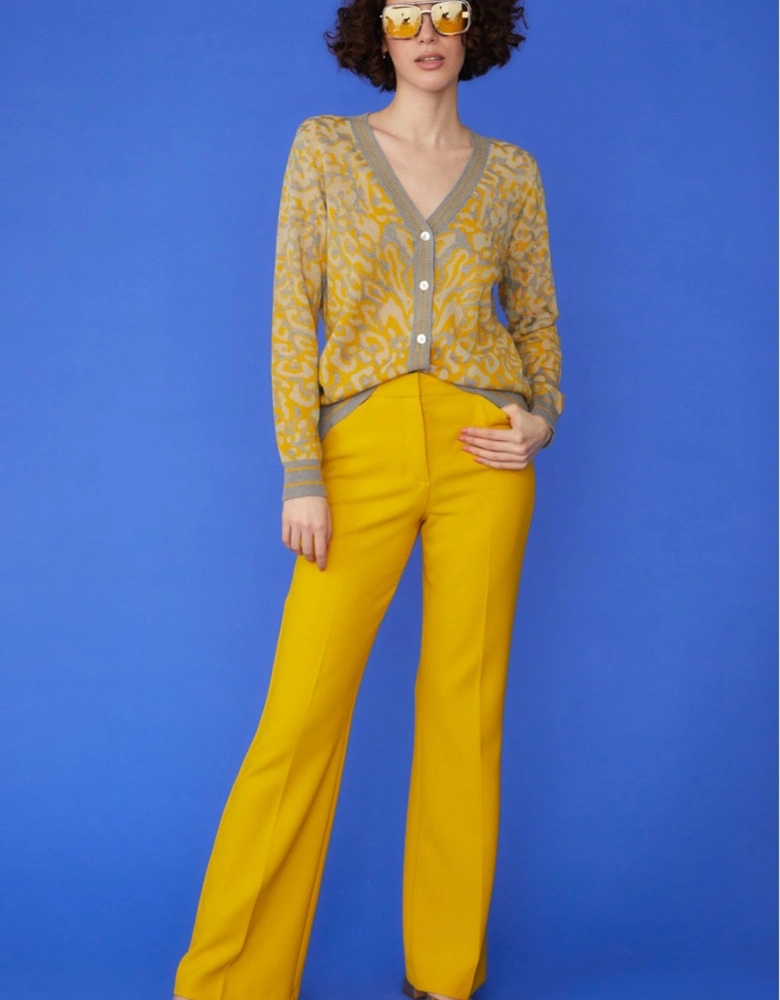 Eco-Friendly Banana Peel Cardigan in Yellow