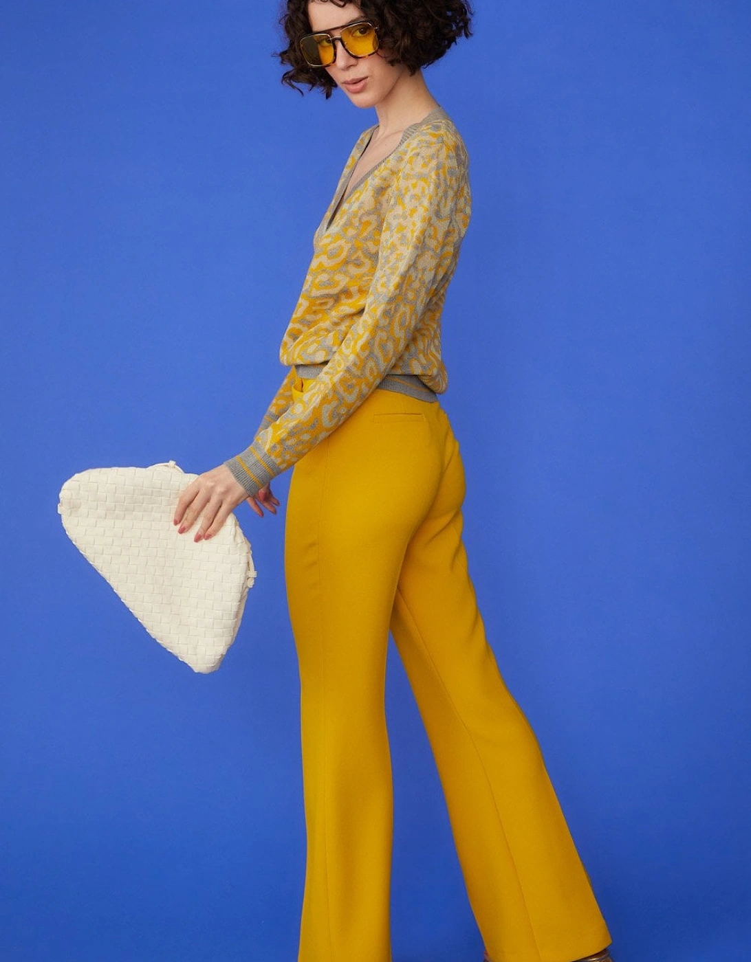 Eco-Friendly Banana Peel Cardigan in Yellow