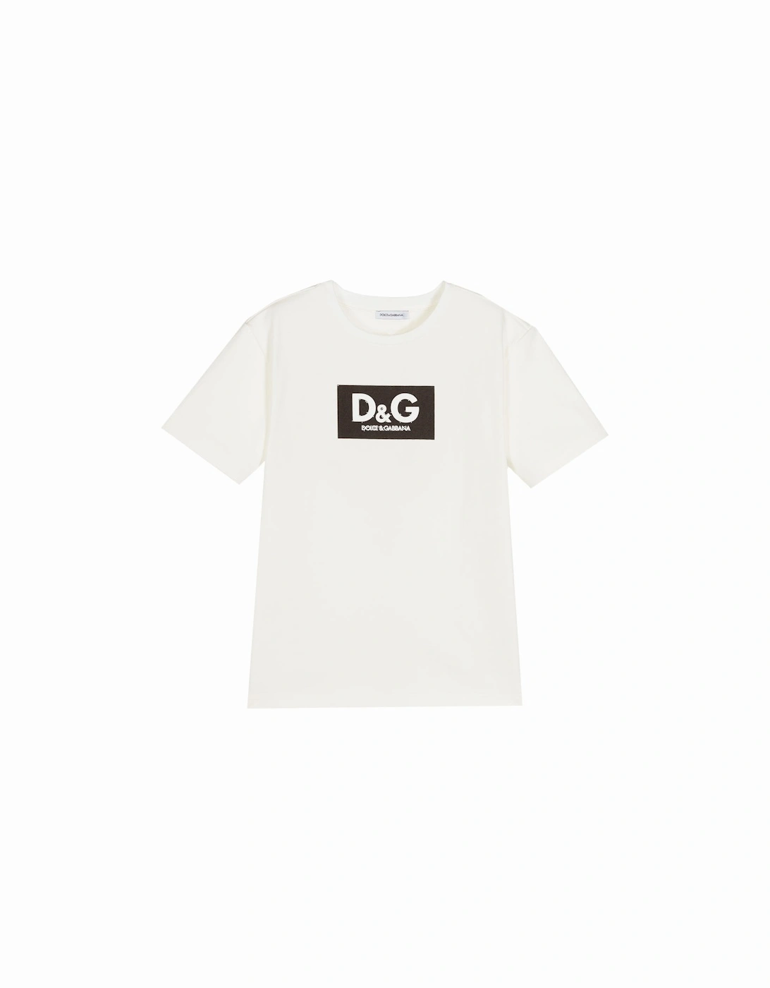 Boys Oversized Logo T-Shirt Cream, 3 of 2