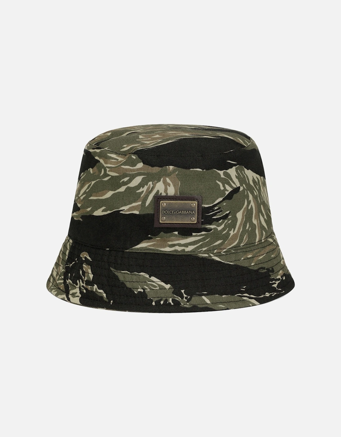 Boys Camouflage Logo Bucket Hat Khaki, 4 of 3