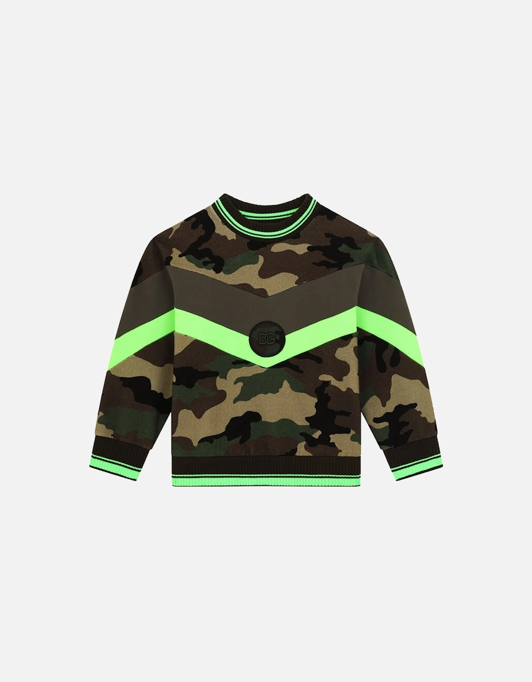 Boys Camouflage Sweatshirt Khaki, 3 of 2