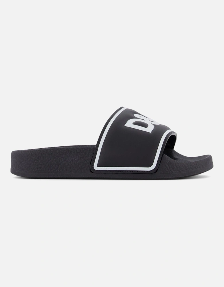 Boys Logo Sliders Black