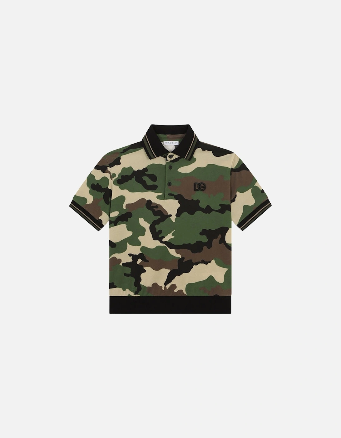 Boys Camouflage Polo Khaki, 3 of 2