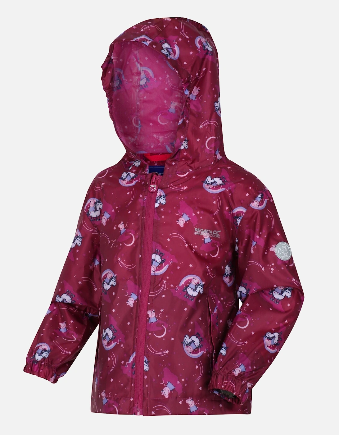 Childrens/Kids Peppa Pig Packaway Waterproof Jacket