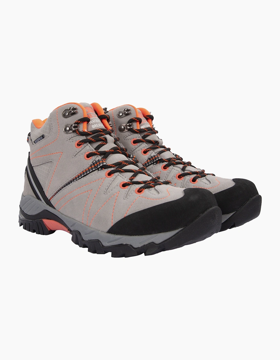 Trespass Women's Grey / Kiara Suede Walking Boots - : Size 3 Uk