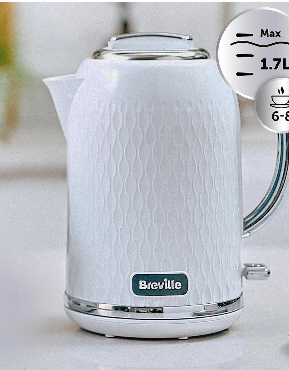 Curve Collection Kettle - White, 3 of 2