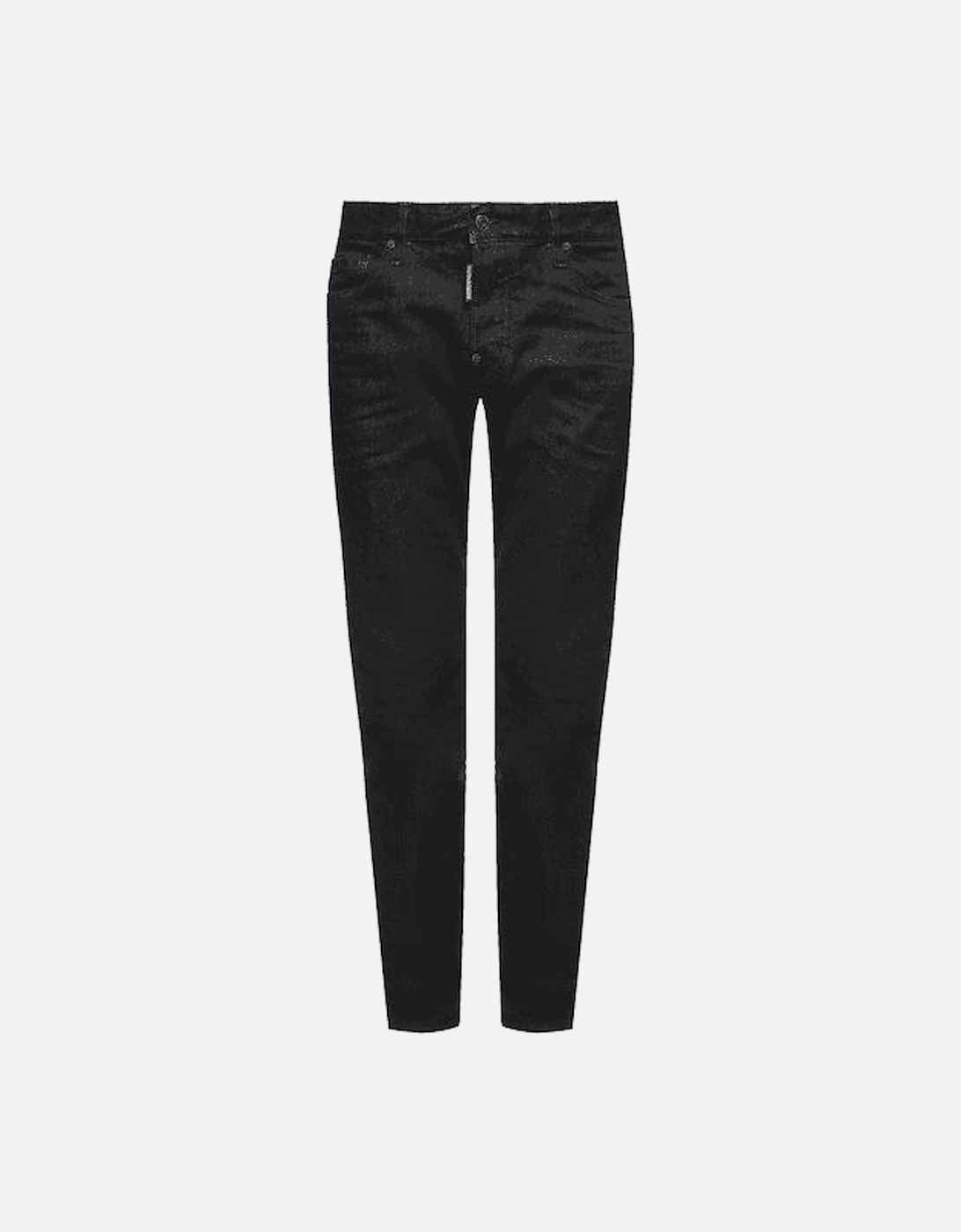 Cotton Slim Fit Black Faded Jeans, 4 of 3