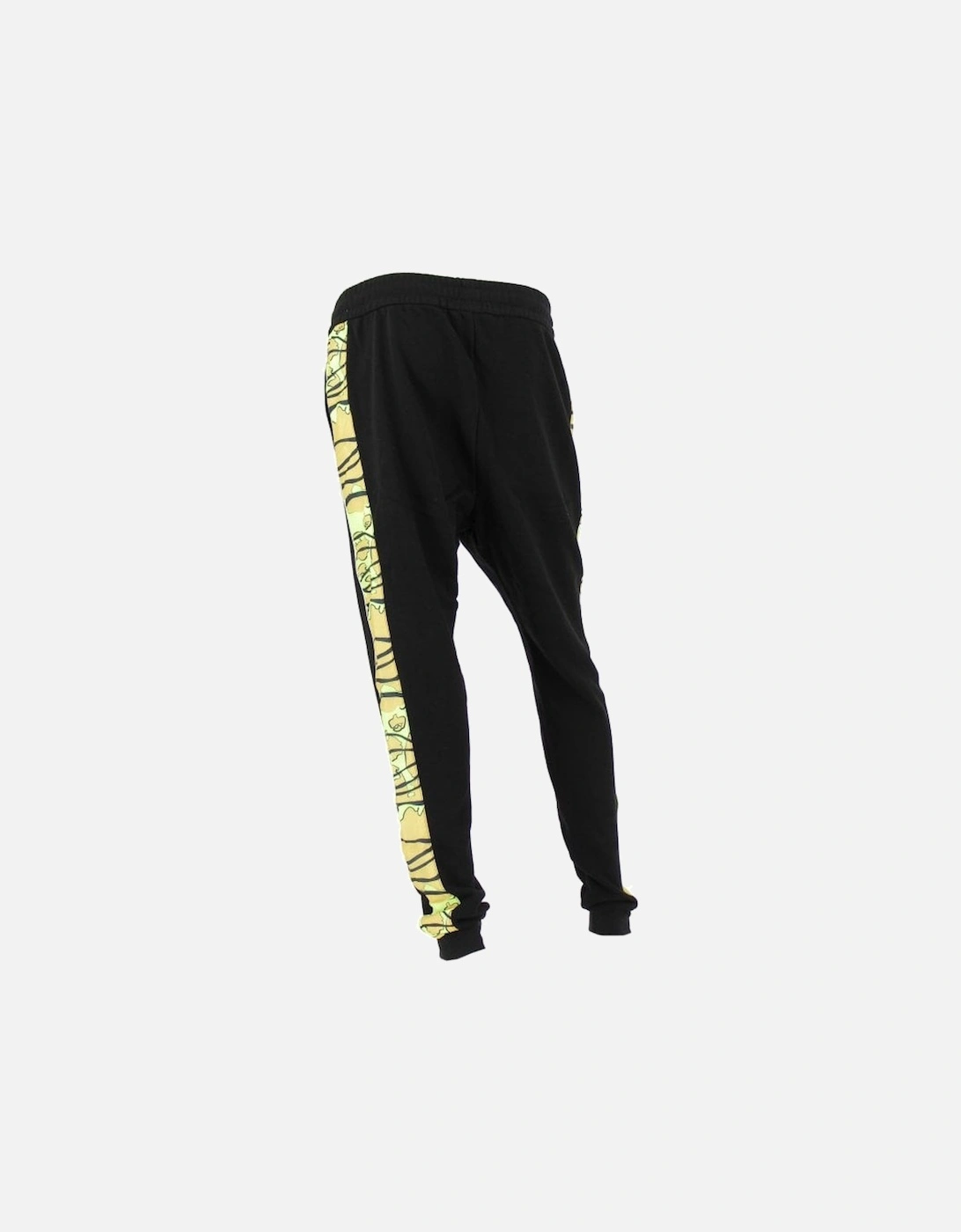 Slim Fit Camo Rubberised Logo Black Bottoms