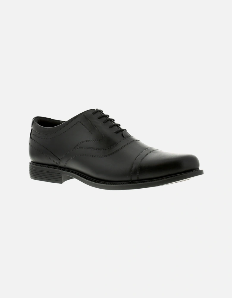 Mens Shoes Work School Formal Beetle Leather Lace Up black UK Siz