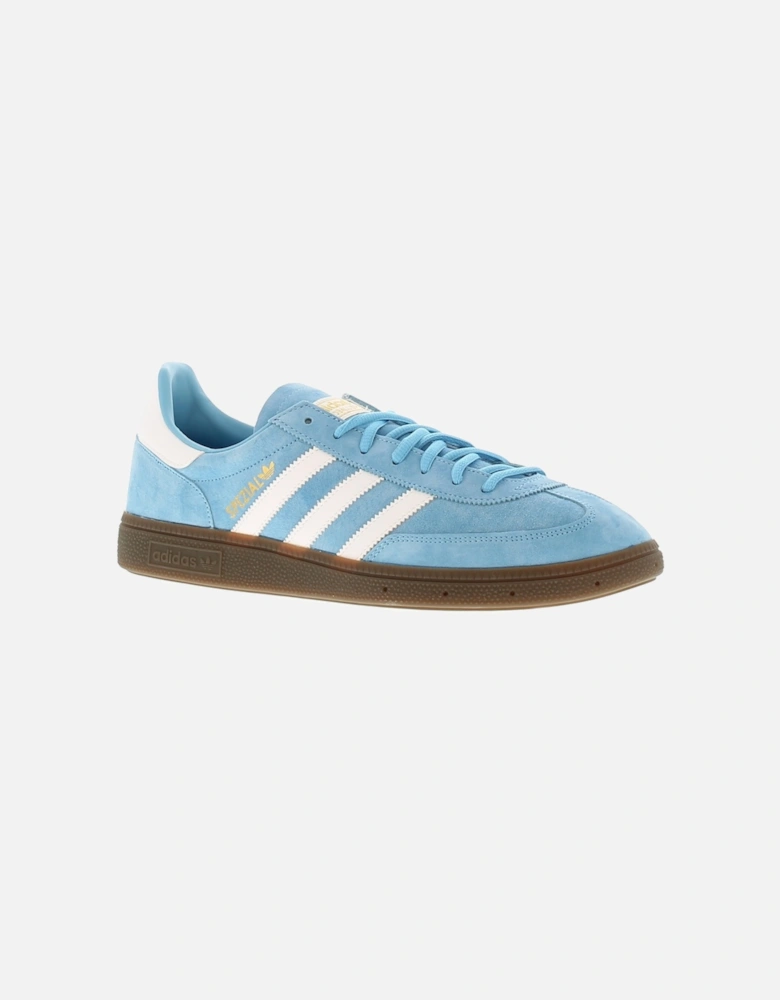 Mens Trainers Handball Spezial Leather Lace Up sky blue white U