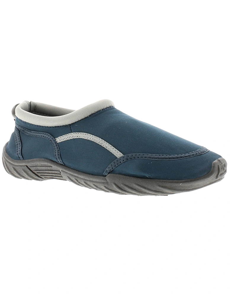 Boys Aqua Shoes Rockpool Slip On navy UK Size