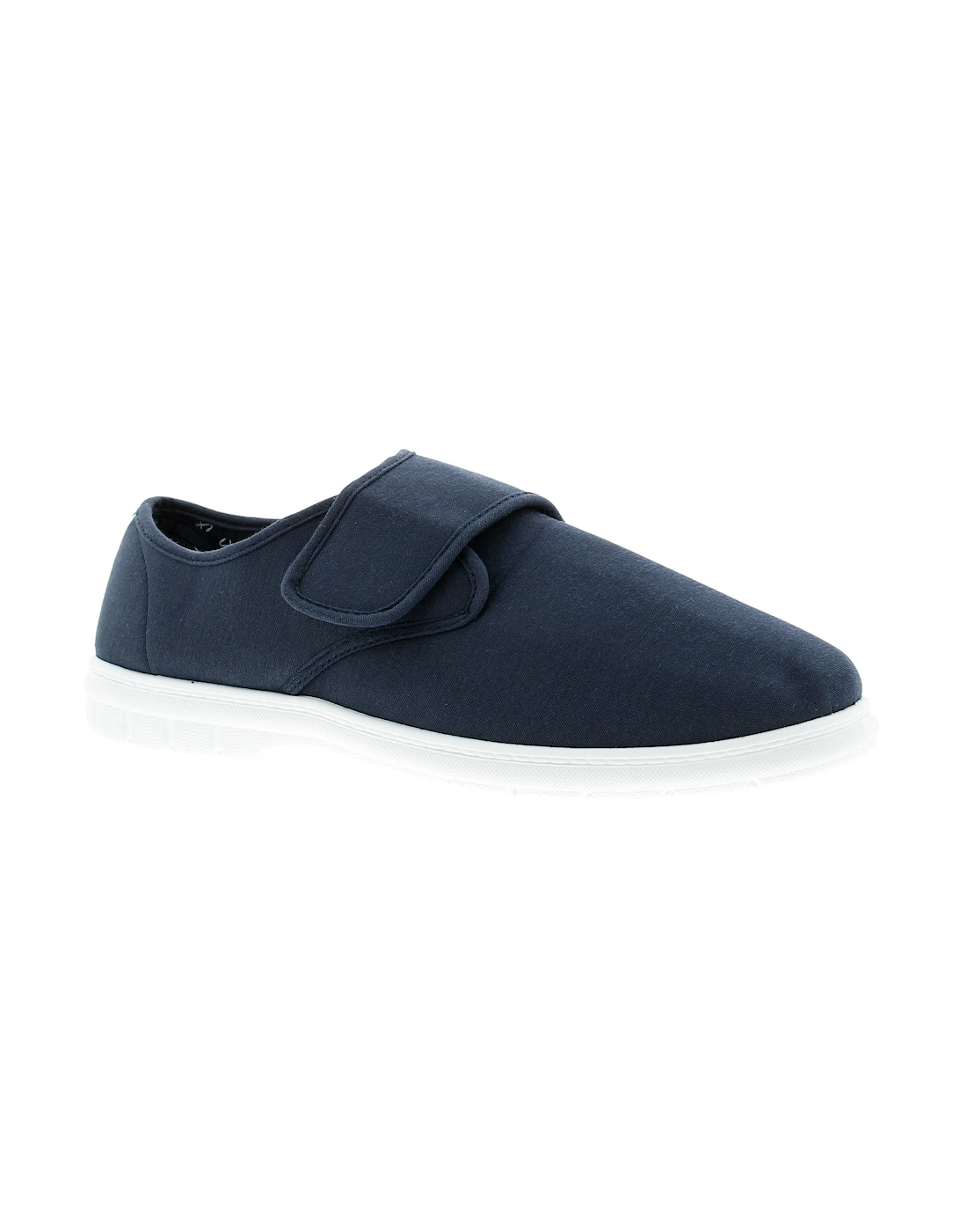 Mens Shoes Canvas Ernie Touch Fastening navy UK Size, 6 of 5