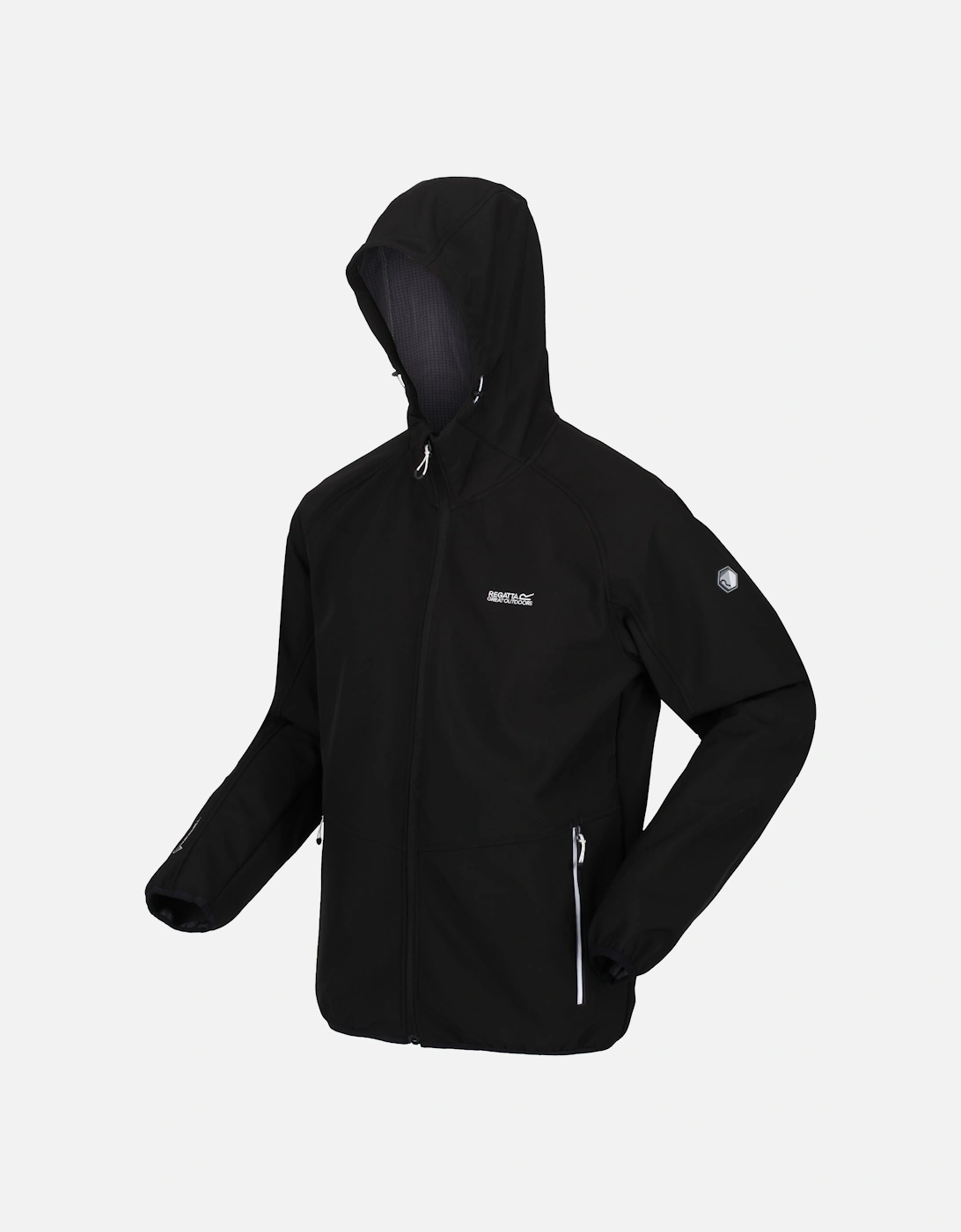 Adults Jacket Water Repellent Wind Resistant Arec iii Zip black UK Size, 3 of 2
