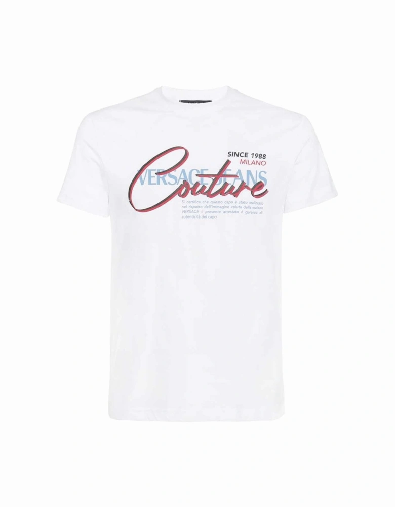 Cotton Printed Legacy Logo White T-Shirt