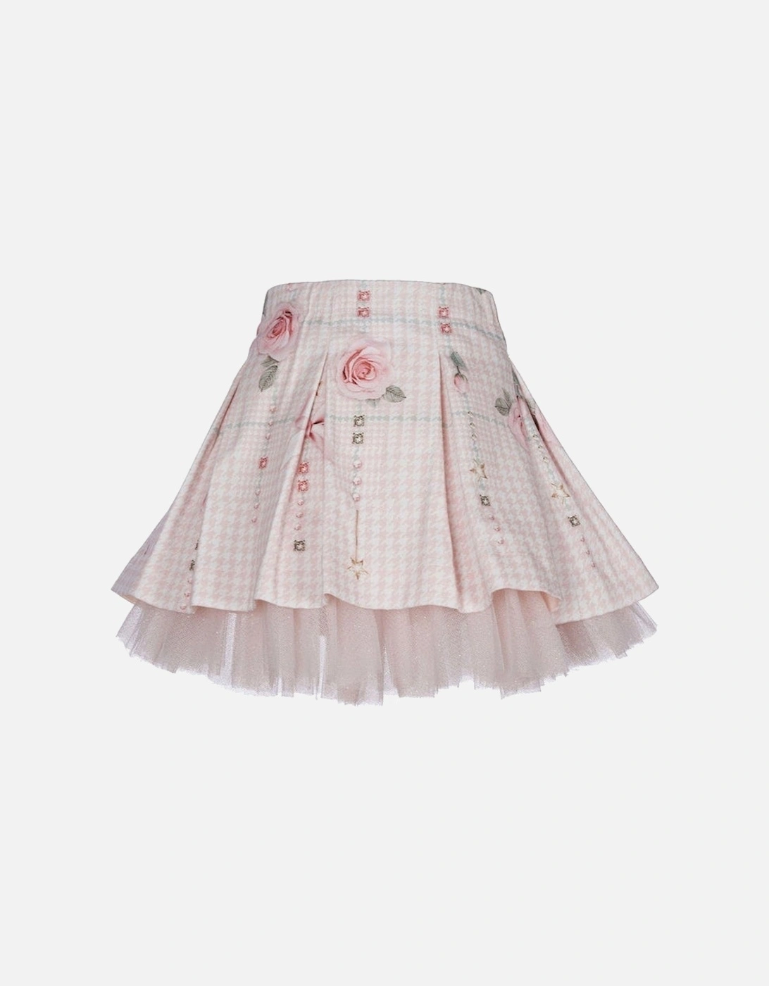 Girls Pink Jewel Skirt, 3 of 2