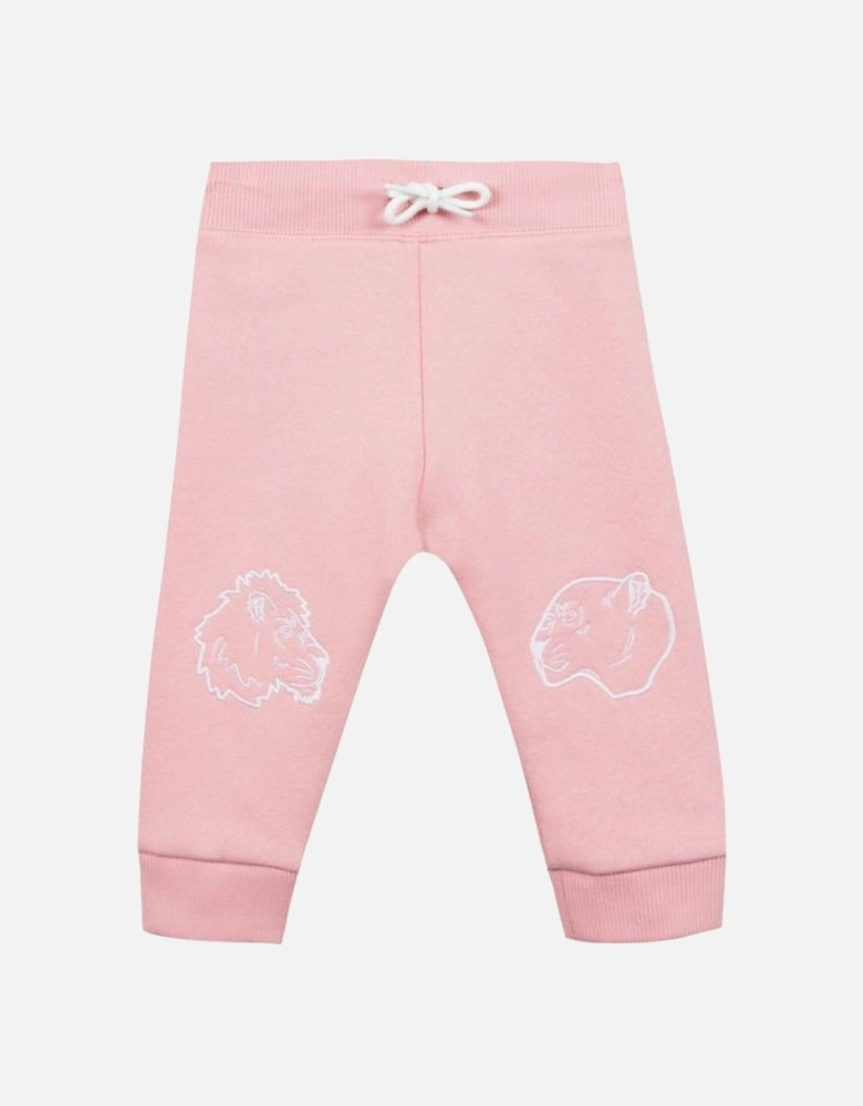 Baby Girls Pink Twin Tiger Joggers