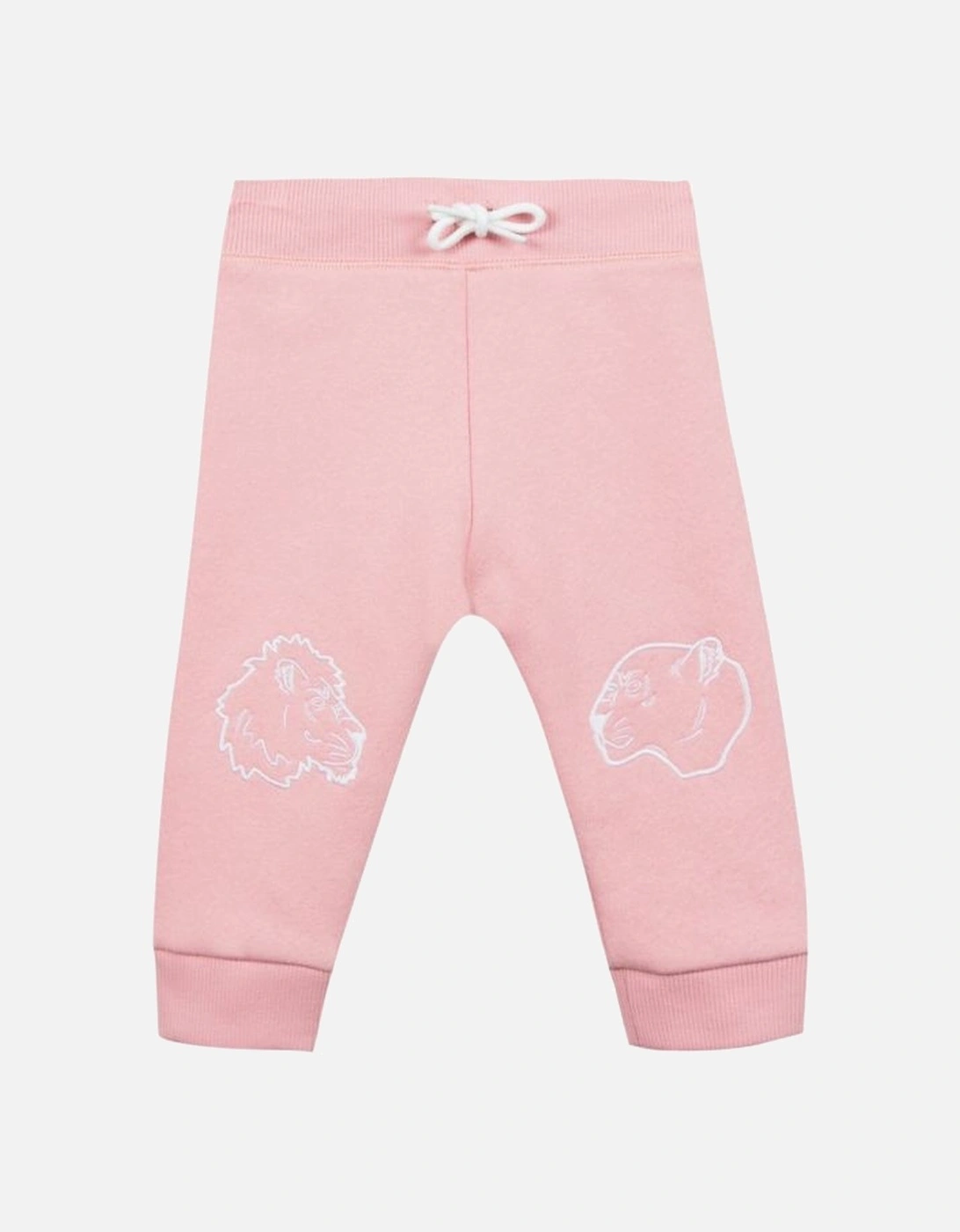 Baby Girls Pink Twin Tiger Joggers, 2 of 1