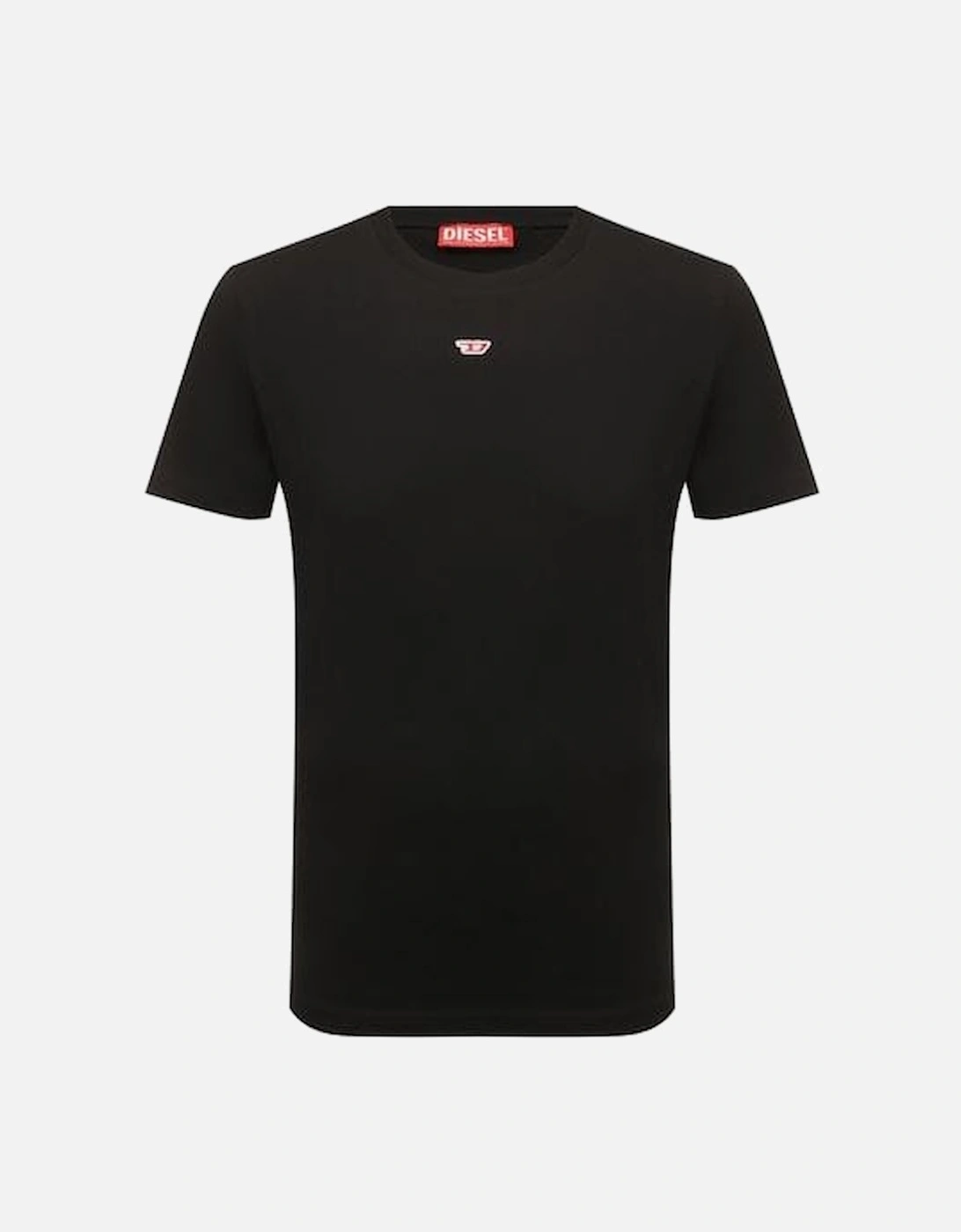 T-Diegor-D Embroidered Centre Logo Cotton Black T-Shirt, 4 of 3