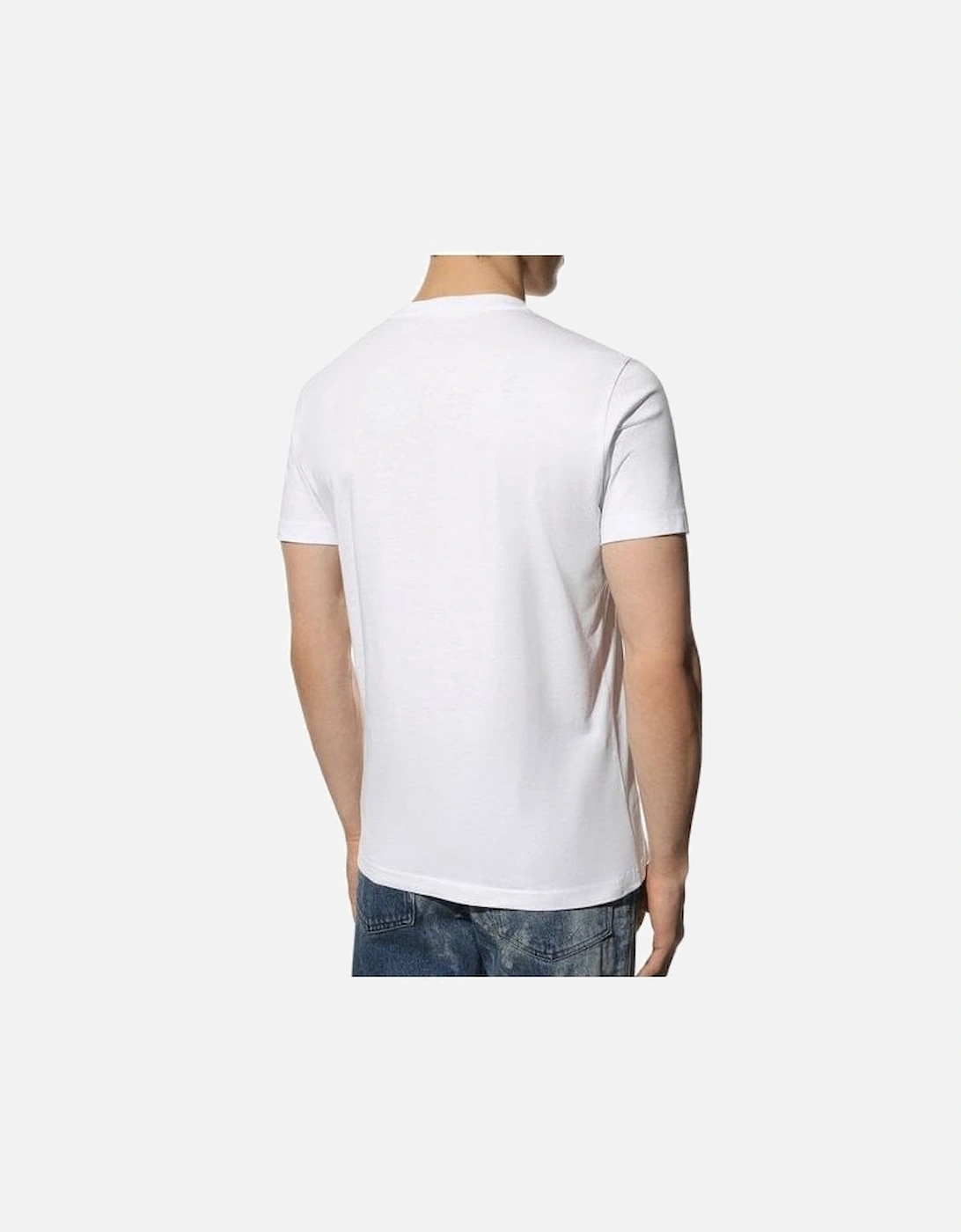 T-Diegor-D Embroidered Centre Logo Cotton White T-Shirt