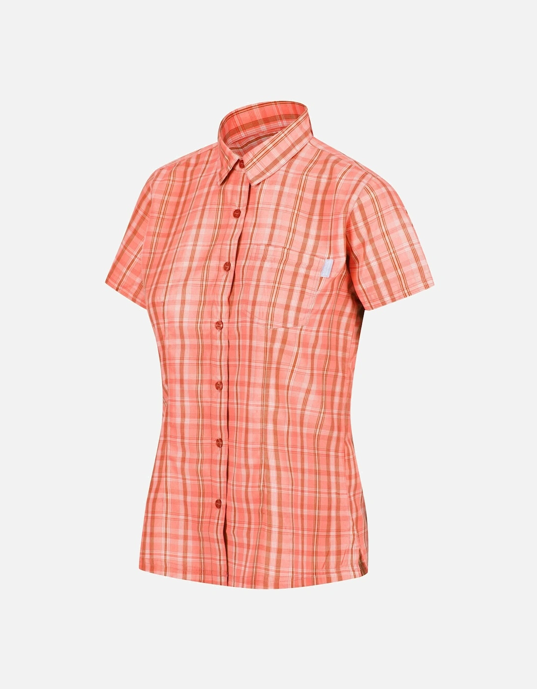 Womens/Ladies Mindano VI Checked Short-Sleeved Shirt