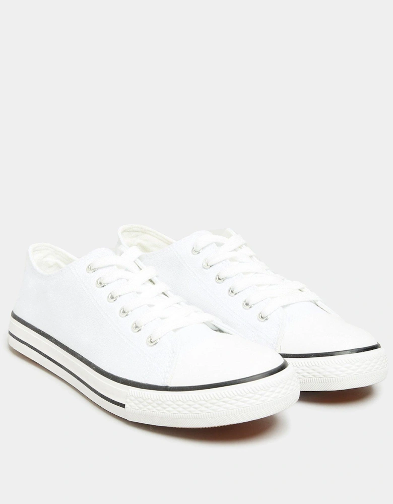 Canvas Low Trainer White