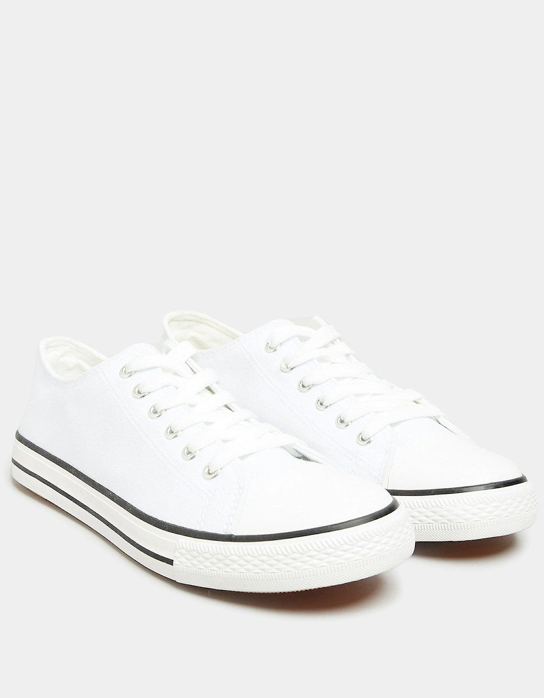 Canvas Low Trainer White, 2 of 1