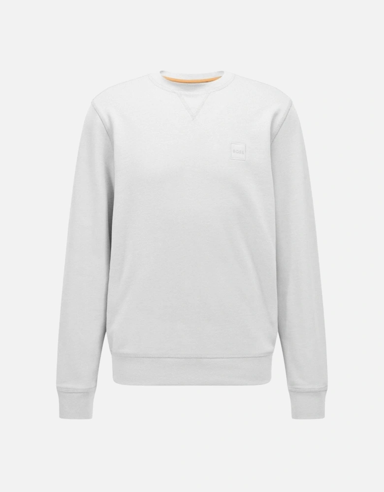 Men's White Westart Crew Neck Sweatshirt