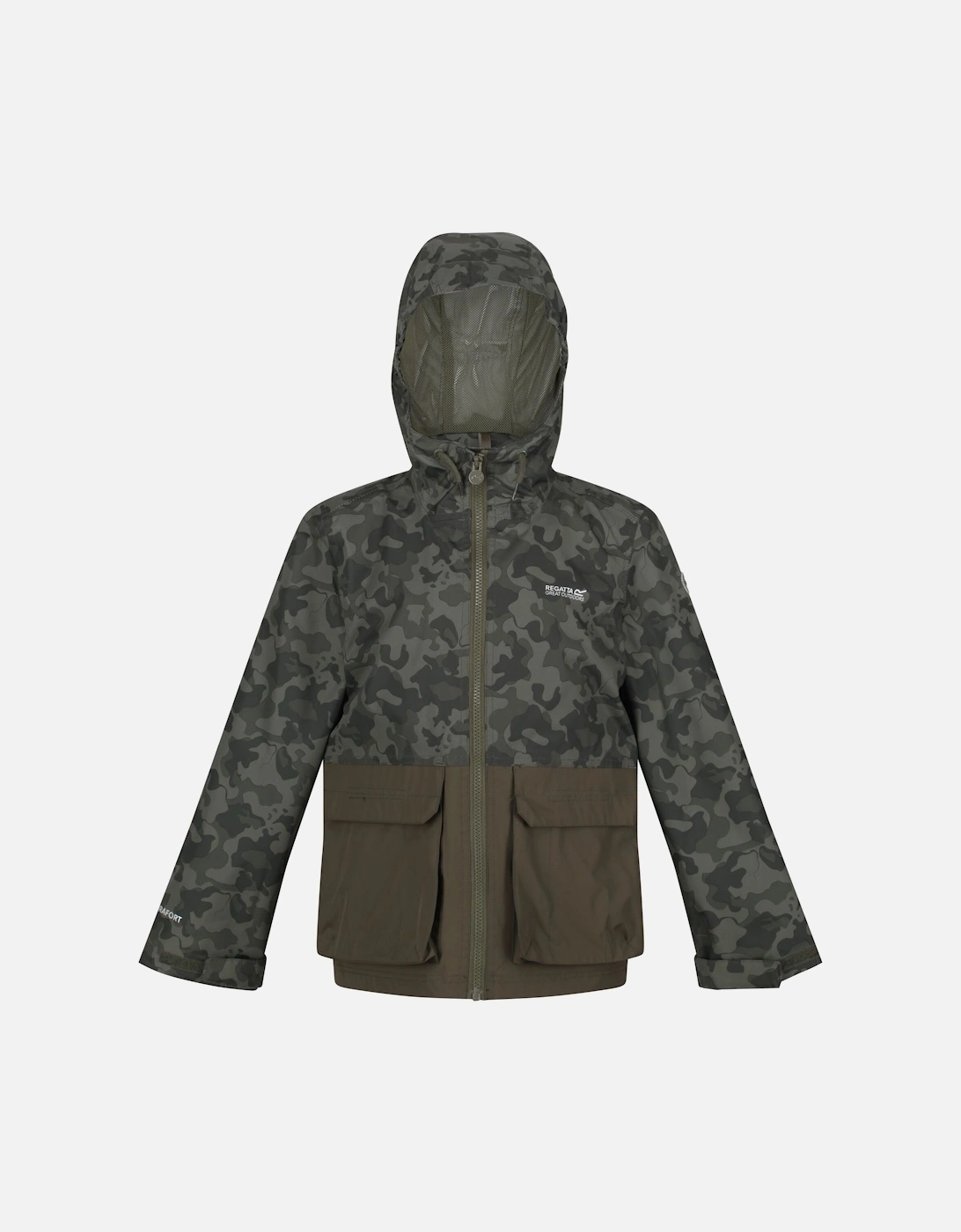 Childrens/Kids Hywell Camo Waterproof Jacket, 6 of 5