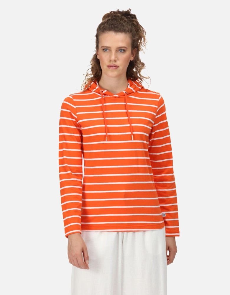 Womens/Ladies Maelys Stripe Hoodie