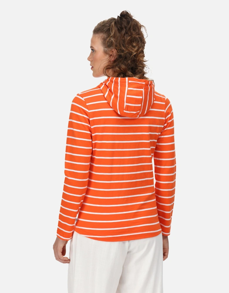 Womens/Ladies Maelys Stripe Hoodie