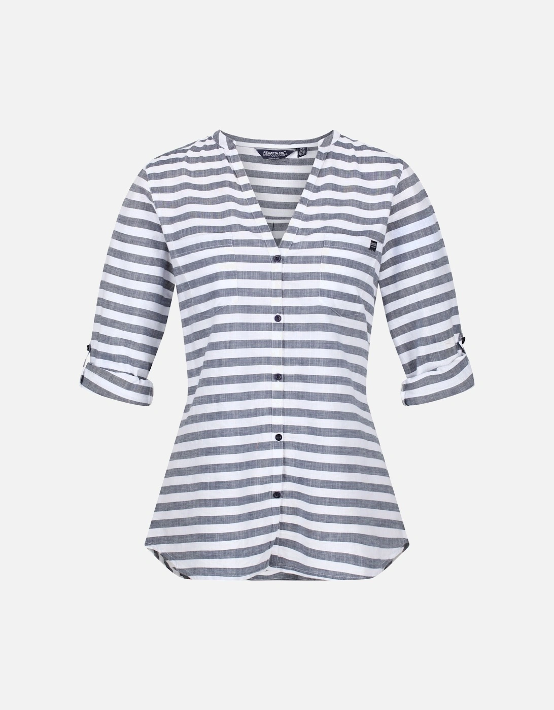 Womens/Ladies Malaya Stripe Long-Sleeved Shirt, 6 of 5
