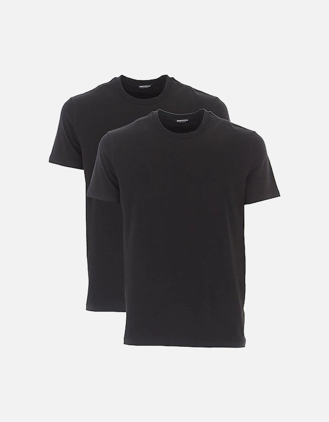 Twin 2 Pack Simple Black T-Shirts, 3 of 2