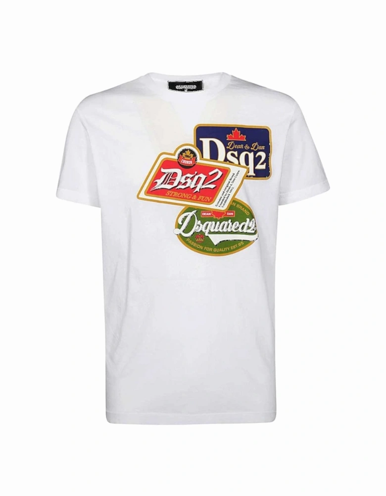 Printed Logo White T-Shirt