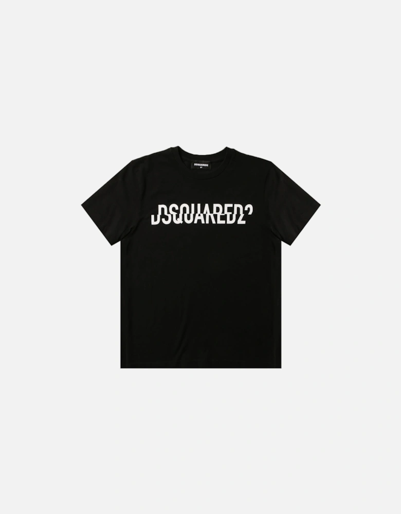 - Boys Jersey Logo T-shirt Black
